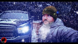 Snow! Winter's First Assault - Truck Camp at 20F (-7C) - Wind & Snow Adventure