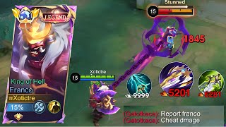 GLOBAL FRANCO NEW META BUILD & EMBLEM FOR AUTO WIN STREAK IN EPIC RANK ( must watch ) XOTICTRE