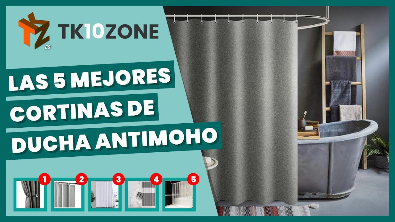 Las 5 mejores cortinas de ducha antimoho 