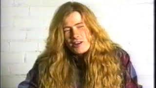 DAVE MUSTAINE | MEGADETH Interview 1992 | On "Countdown To Extinction" and "Symphony Of Destruction"
