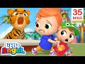 Animals at the zoo  more kids songs  little angel kids songs  nursery rhymes