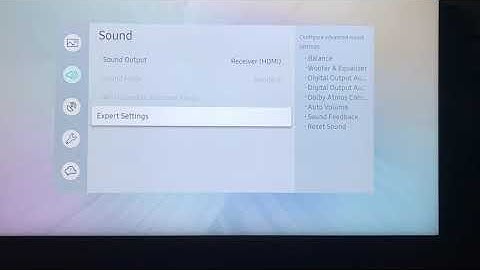 AUDIO OUTPUT SETTING ON TV (PCM)