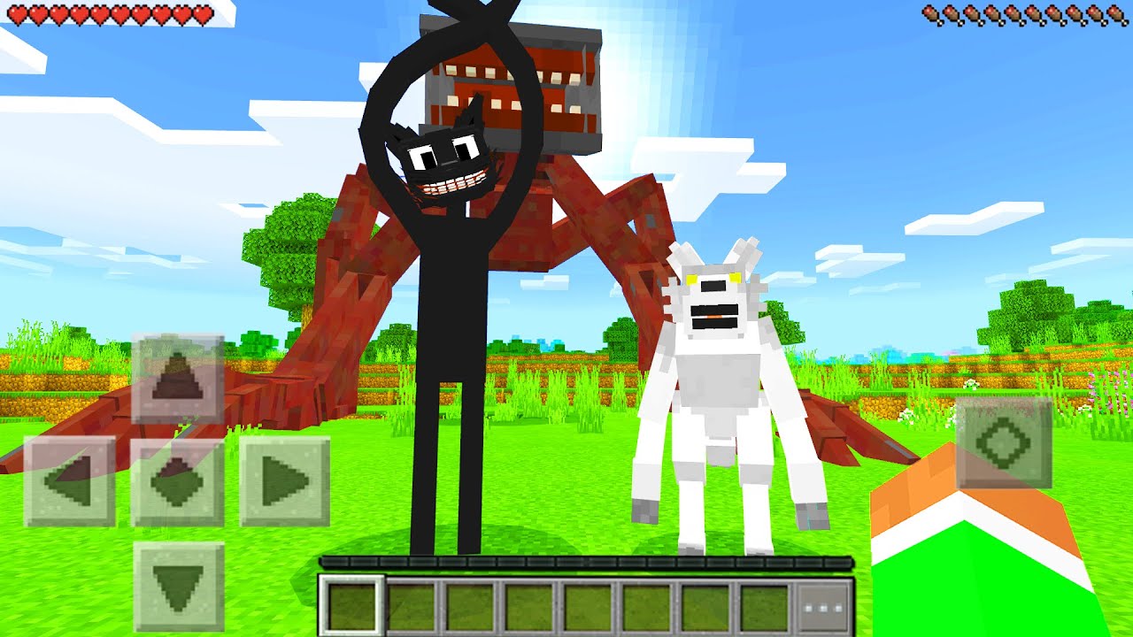 Minecraft PE : SCARY CREATURES MOD in Minecraft Pocket Edition - YouTube