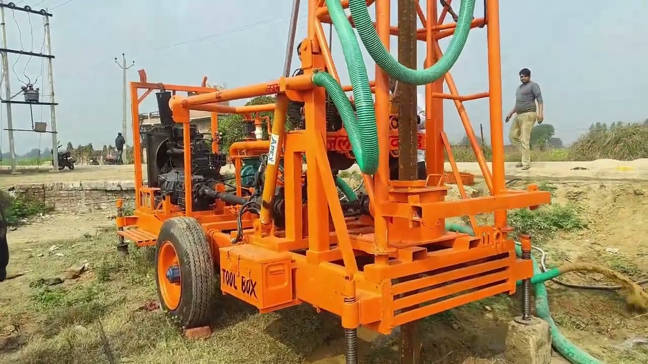 HEAVY DUTY TUB EWELL BOREWELL MACHINE  #TATAENGINE #heavyborewell