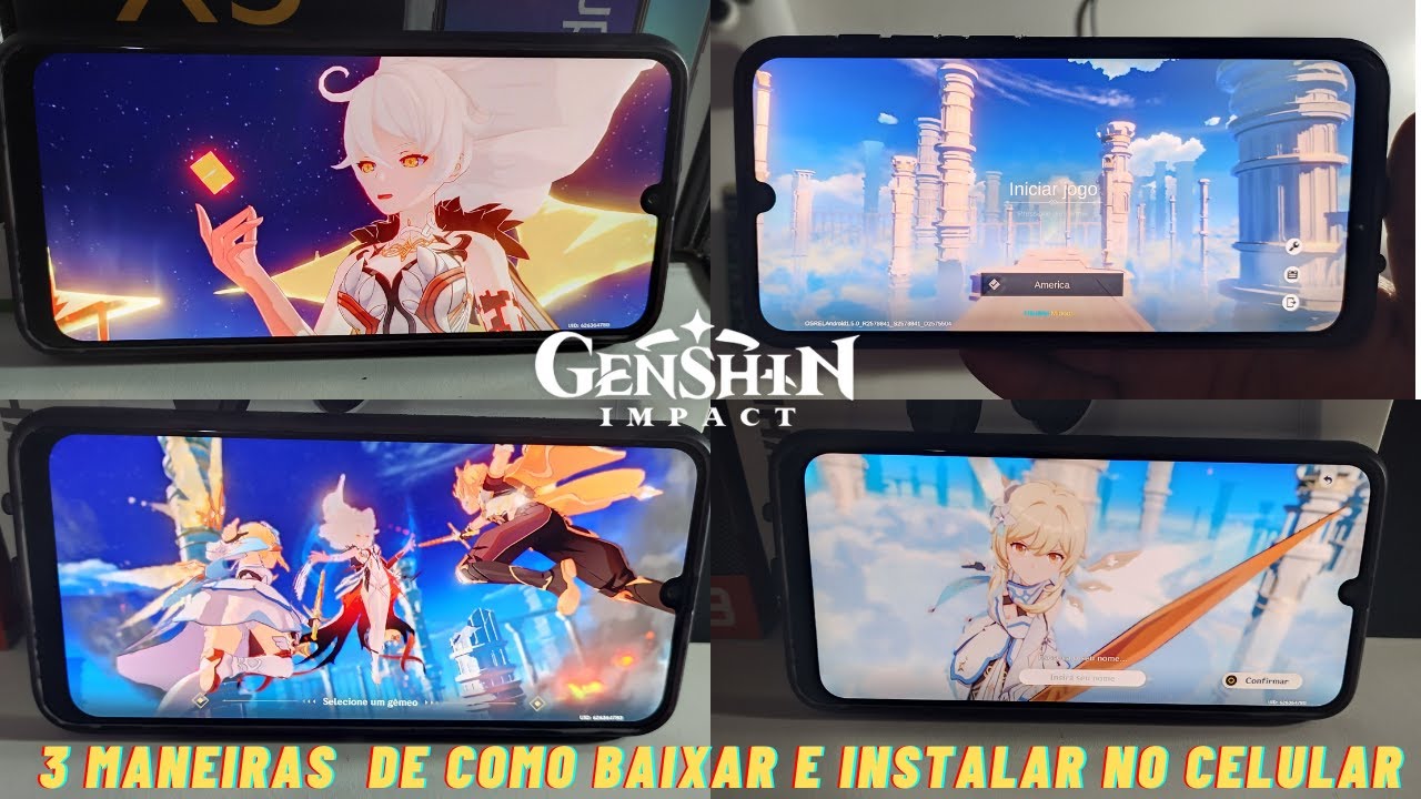 GENSHIN IMPACT COMO INSTALAR EM CELULAR FRACO E MUITO ANTIGO 