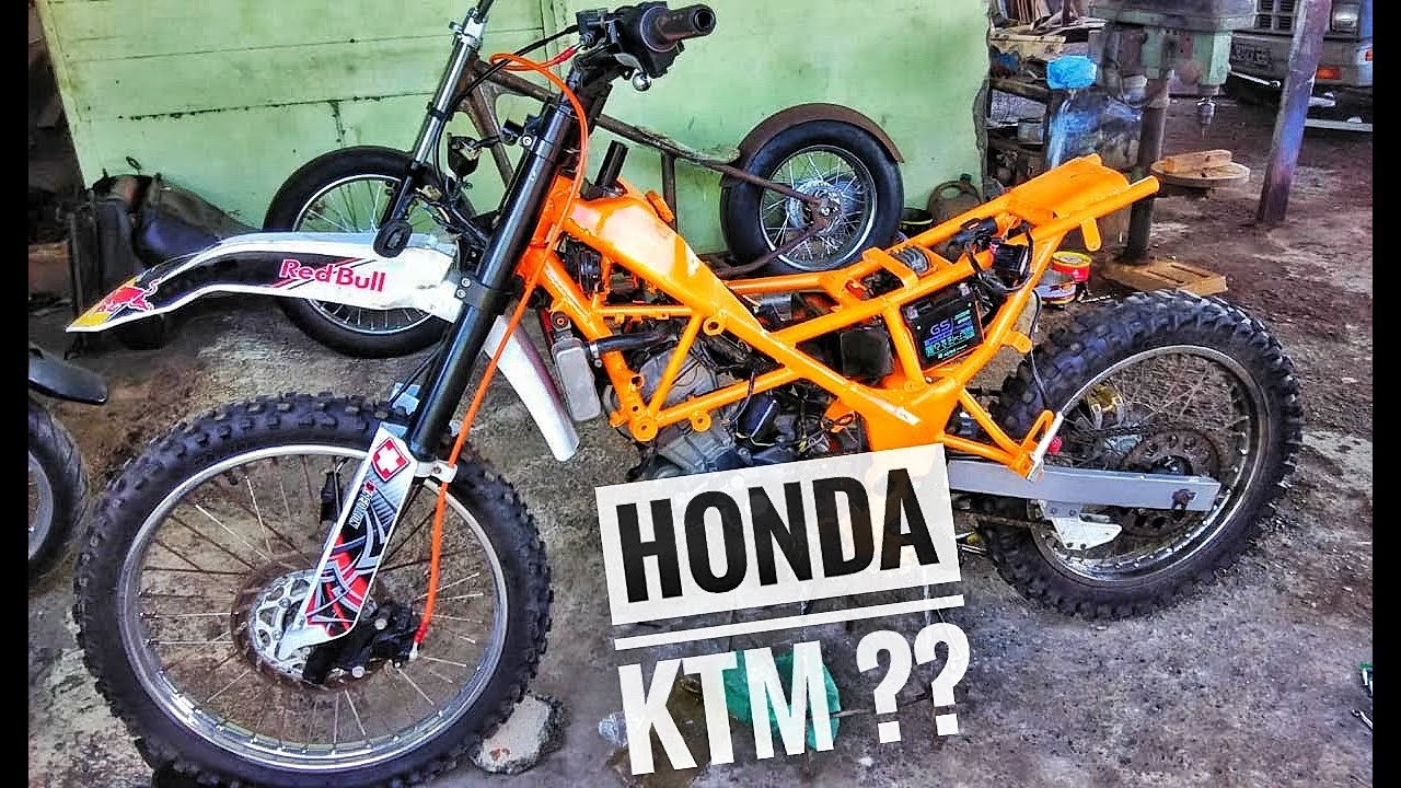 HONDA CB 150 R CUSTOM TRAIL KTM SX 250CC YouTube