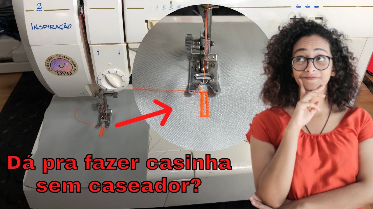 Como fazer casa de botão sem caseador conserto de máquina de costura