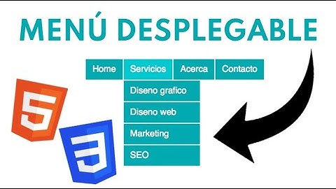 ➡️Cómo CREAR un MENÚ DESPLEGABLE con HTML y CSS
