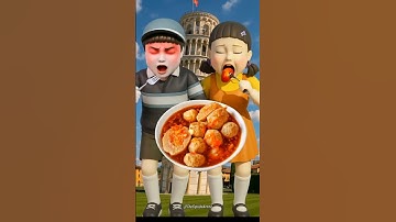 Squid Game AI meatball🍜#squidgame #squidgame2 #ai #asmr #squidgame3