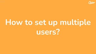 how to setup multiple users? screenshot 2