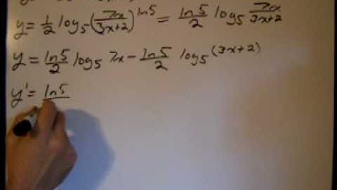 Calculus Derivative:Logarithm base other than e (2)