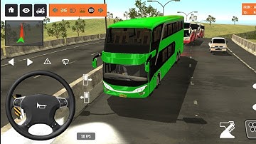 2025 new coach bus simulator 💥 || indonesia bus simulator part-64 #bus #game #simulator #comman  