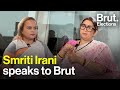 Union minister smriti irani speaks to brut smritiirani