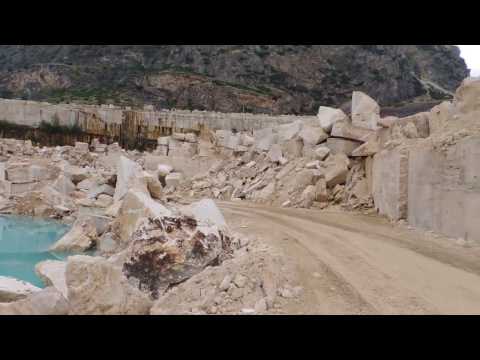 classico cava di travertino chiaro, Clássico travertino luz pedreira