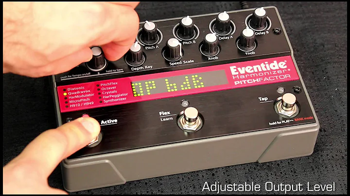 Adjust Output Level: Eventide Factor Series Stompbox V3 Tutorial 5