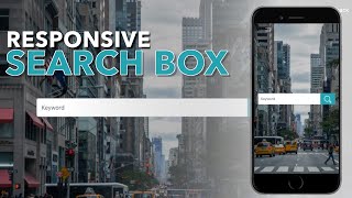 Bootstrap 5 Responsive Search Box