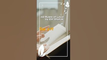 Thumbnail of 40 Rules of Love. Rule Number 14! #shortsvideo #shortsvideo #motivation #40rulesoflove