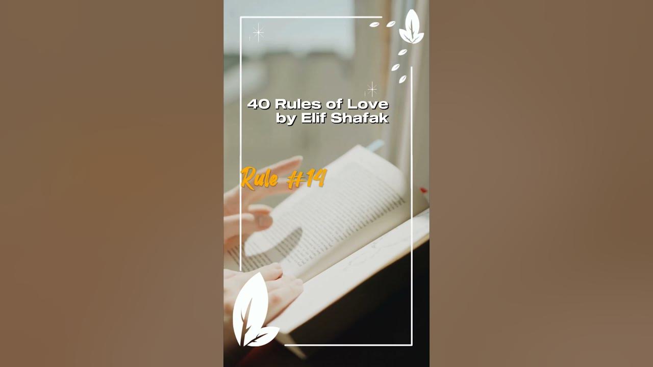 40 Rules of Love. Rule Number 14! #shortsvideo #shortsvideo #motivation #40rulesoflove