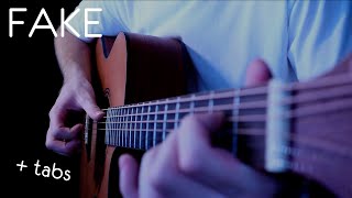 Lauv \& Conan Gray - Fake \/ Fingerstyle Guitar Cover \/ Acoustic (+tabs)