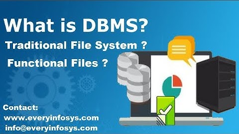 What is DBMS (Database) Traditional File System Functional Files with Detail (Urdu/Hindi) Lecture 01