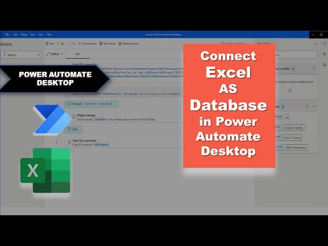 Connect Excel As Database | Power Automate Desktop | How to Build Connection String