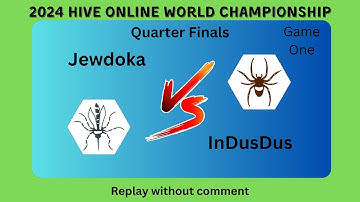 Jewdoka vs InDusDus - Game 1 - Quarter Finals - 2024 Hive Online World Championship