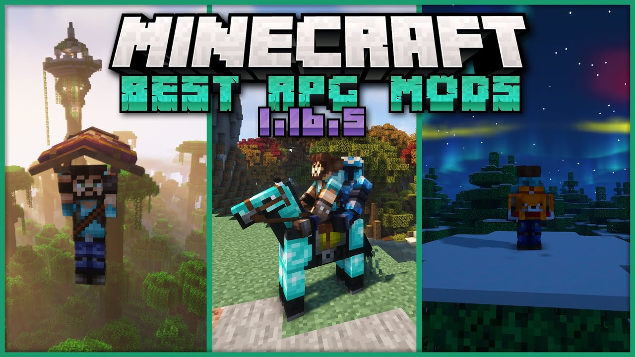 Top 40 Best Mods That Turn Minecraft 1 16 5 Into The Ultimate Rpg Youtube