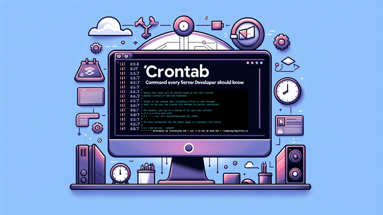 리눅스 작업 스케쥴러 : crontab - YouTube