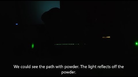 CANDI Physics Taster Day Laser interference demonstration