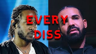 All Drake Vs. Kendrick Diss Tracks In Order