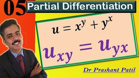 Gedeeltelijke differentiatie || Interessant voorbeeld || 𝒖=𝒙^𝒚+𝒚^𝒙 || VTU wiskunde || Dr. Prashan...