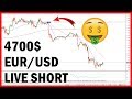 Live Forex, Scalping The EUR/USD - YouTube