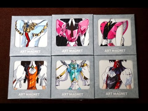 永野護デザイン展で購入！ ファイブスター物語 アートマグネットの表面