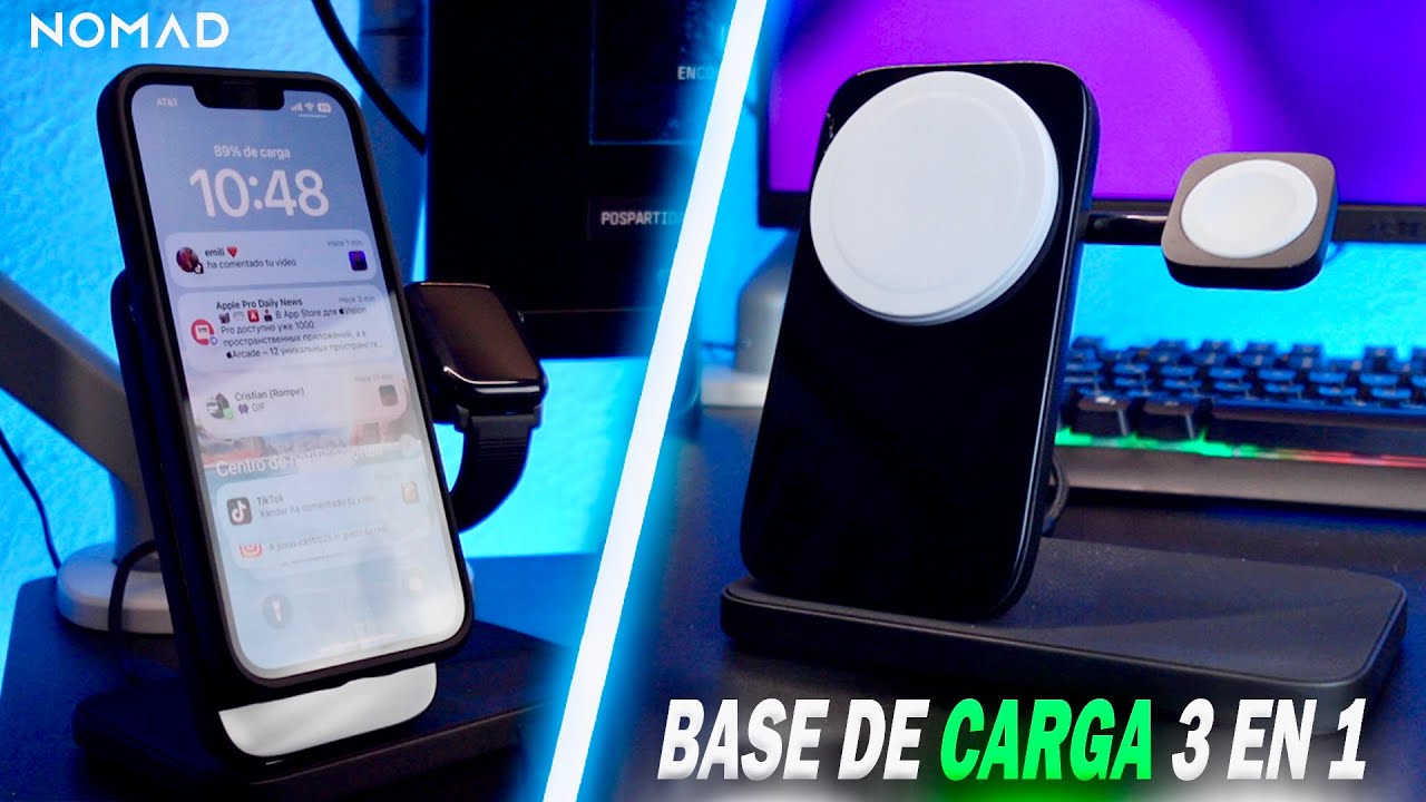 La MEJOR BASE de CARGA 3 en 1 para IPHONE, APPLE WATCH Y AIRPODS