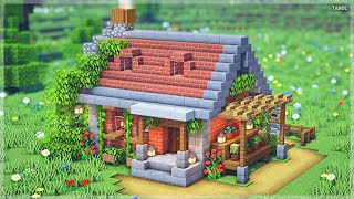 ⚒️ Minecraft | How To Build a Cute Starter Brick House 🏡