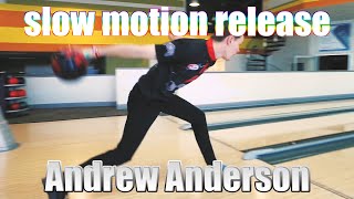 Andrew Anderson slow motion release  PBA Bowling