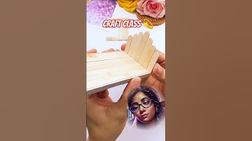 Diy popsicle sticks bed 🛏️ make fun #artandcraft #diycrafts #popsicleshorts