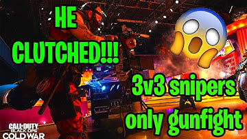NEW 3V3 SNIPERS ONLY GUNFIGHT GAME MODE IN BLACK OPS COLD WAR