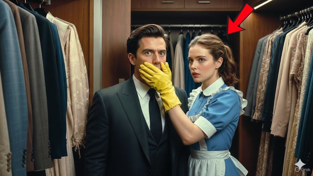 Millonario llega ANTES a casa… la empleada susurra “NO HABLES” y queda paralizado