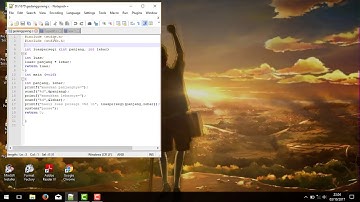 (SEDERHANA) PROGRAM LUASPERSEGIPANJANG NOTEPAD++ BAHASA C