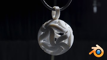 Floral Starball Pendant 3d Print | Blender 2.8 Cycles Render | Realistic 3d Animation