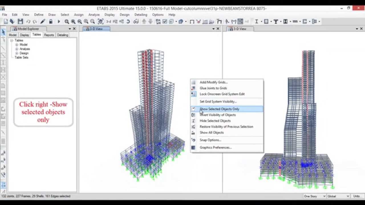 detailing logo Beam Detailing -Selection And Table Set For ETABS Models