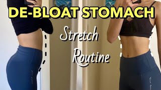 8 Min Stomach DeBloating Stretch Routine helps digestion, constipation