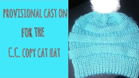 How to do a Provisional cast on in the round