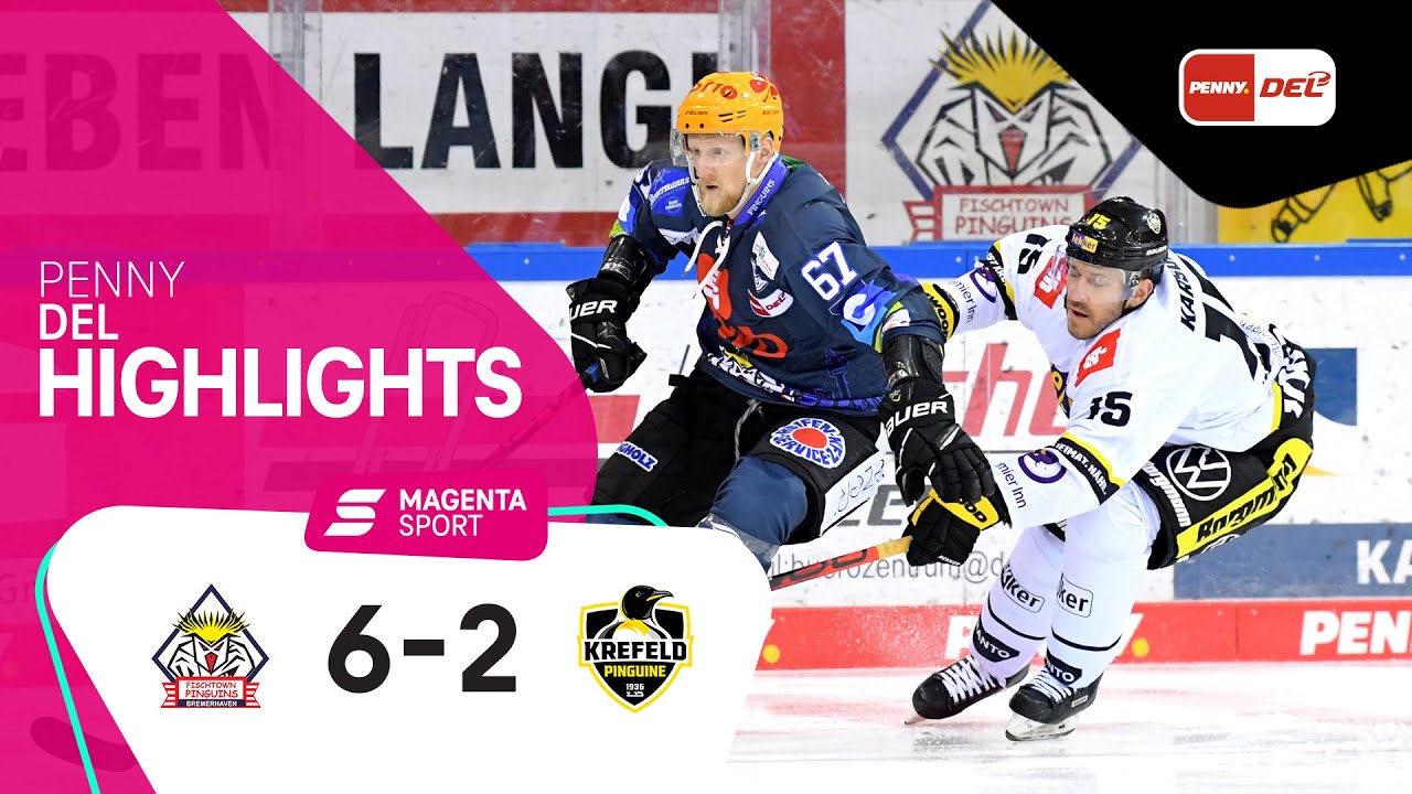 Pinguins Bremerhaven - Krefeld Pinguine | 8. Spieltag, 2020/2021 | MAGENTA SPORT