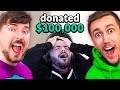 DONATING $100,000 TO FORTNITE TWITCH STREAMERS with MR BEAST