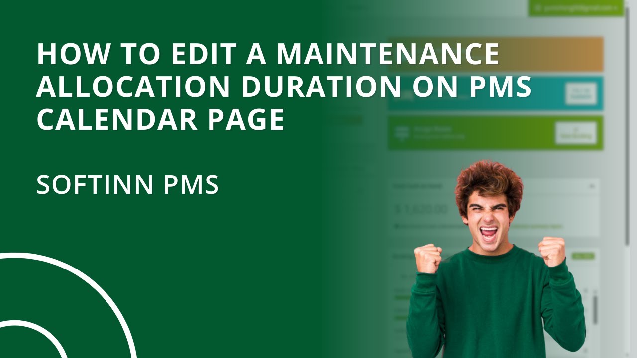 How to Edit a Maintenance Allocation Duration on PMS Calendar Page (Hotel PMS)