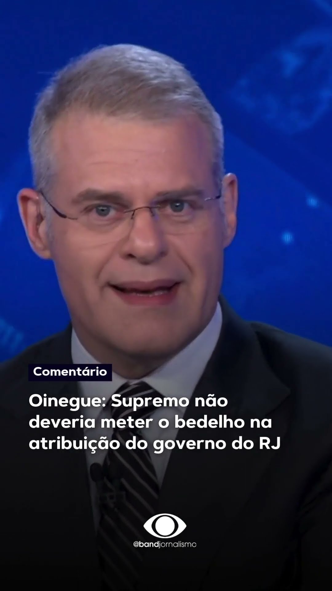 Oinegue: Supremo não deveria meter o bedelho na atribuição do governo do RJ #shorts