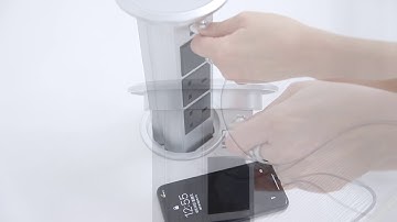 Motorised wireless charging pop up socket with usb port