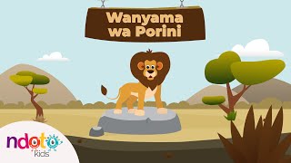 Wanyama wa Porini (Wild Animals) | Kujifunza Maneno (Learning Words) | KiSwahili | Ndoto Kids
